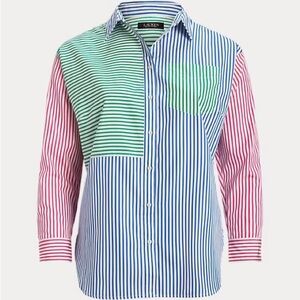 Lauren Striped Multicolor Button-Up Shirt